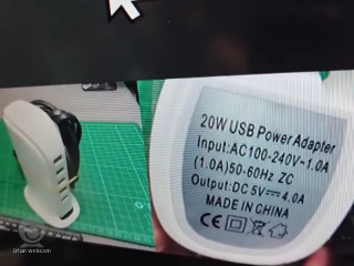 20W多孔USB電源適配器