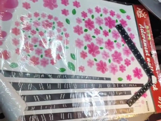 粉色櫻花壁貼