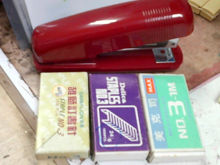 釘書機+針