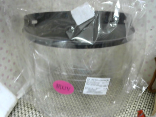 安全帽長鏡片/白