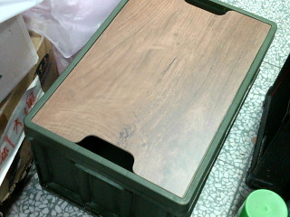 塑膠摺疊收納箱+蓋