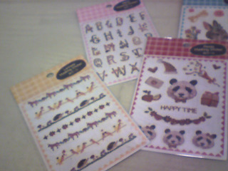 森林系手作刺繡貼紙 單售