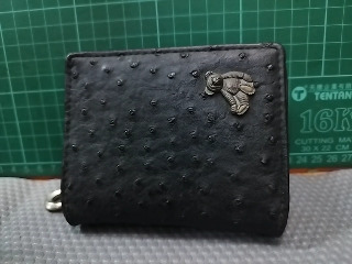 駝鳥紋短夾