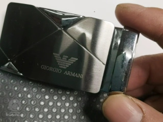 男士自動扣皮帶