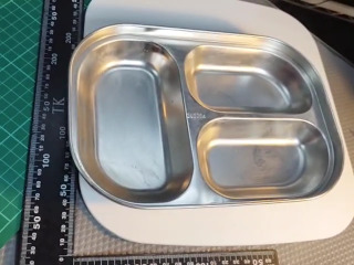三格不鏽鋼盤