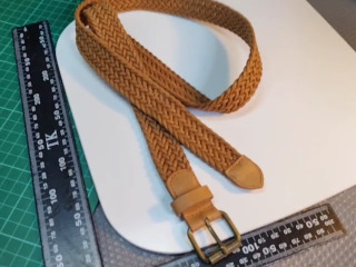 駝色編織腰帶