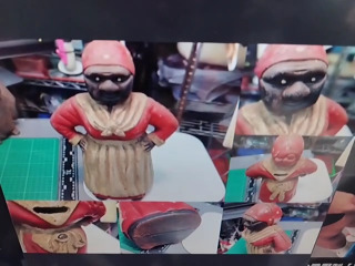 復古黑人保姆鑄鐵存錢筒
