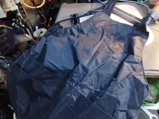 深藍色防護圍裙