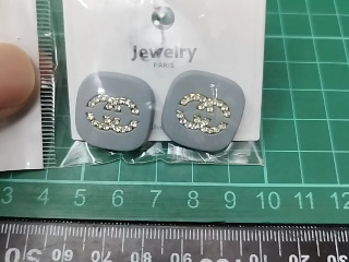 幾何水鑽耳