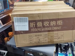 摺疊收納櫃自組