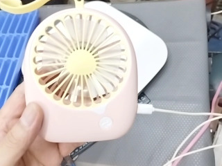 粉色小風扇