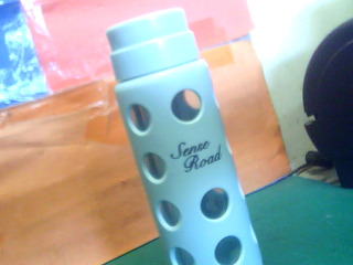 玻璃雙層吸管杯