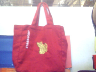 星巴克剌繡提袋