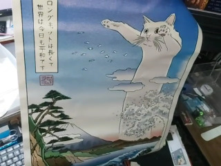 浮世繪貓咪掛畫