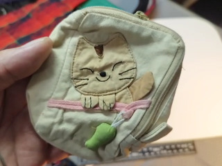 帆布貓咪收納包