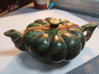 綠色玉石南瓜壺