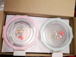 全新玻璃保鮮盒2入