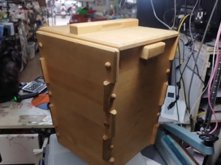 榫接檜木儲茶箱