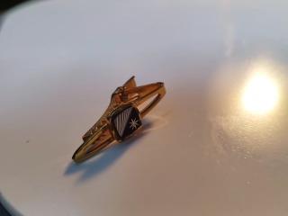 金色造型領帶夾