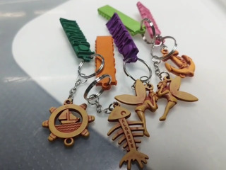 景點橡膠鑰匙圈