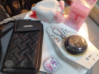 黑色側背手機包