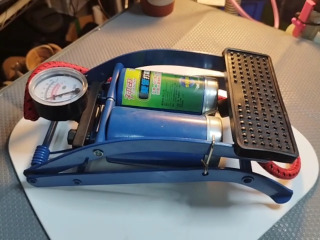 雙缸腳踏打氣筒