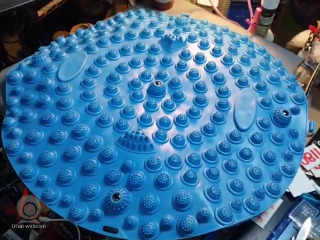 藍色圓形按摩墊