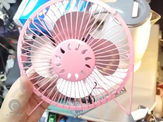 粉色USB小電扇