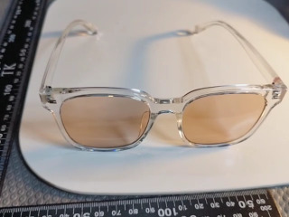 透明框茶色太陽鏡