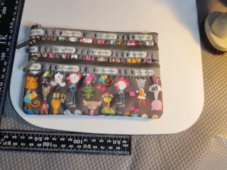 插畫三層拉鍊包