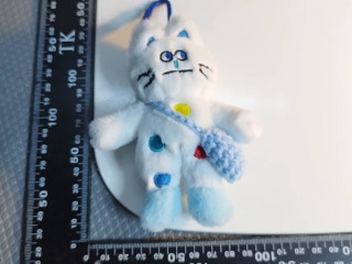 藍點白貓玩偶