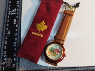 不退楓葉紀念手錶