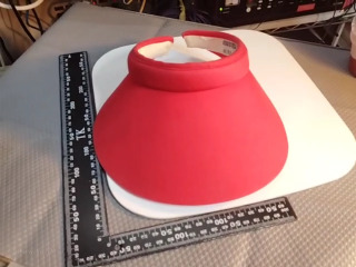 紅色防曬遮陽帽