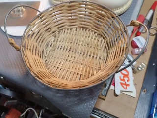 手提編織竹籃