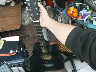 黑色練習民謠吉他