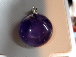 紫色圓球墜