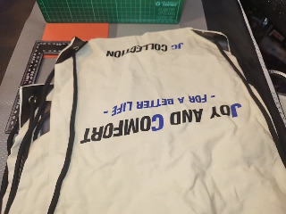 字母束口袋背包