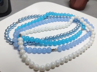 流行彩色串珠項鍊