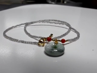 翡翠平安扣串珠