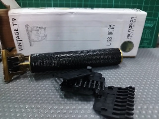 電動理髮USB 黑織紋