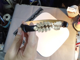 金色葉片細腰帶