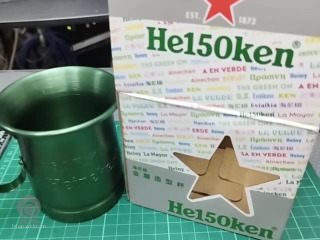 海尼根金屬造型杯