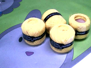 電繡棉線*4入/黃色