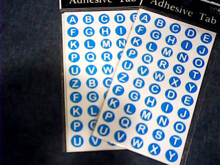 英文字母標籤貼