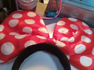 紅白圓點大髮箍