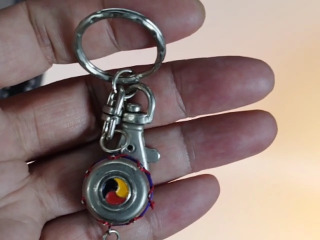 伸縮易拉扣鑰圈