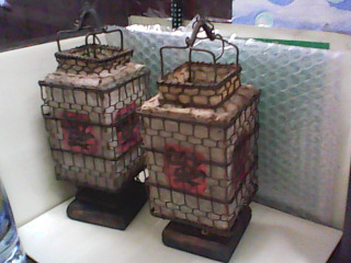 老燈籠裝飾品一對