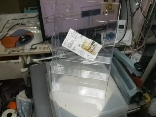 階梯透明收納架