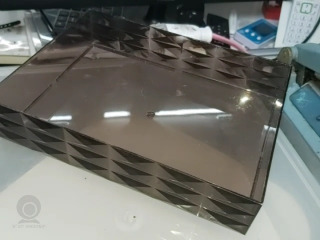 菱格透明收納盒