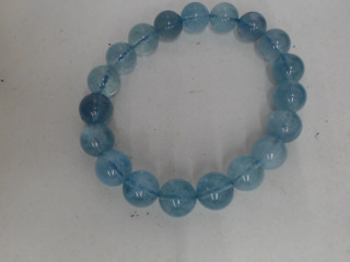 海藍寶手珠-透體